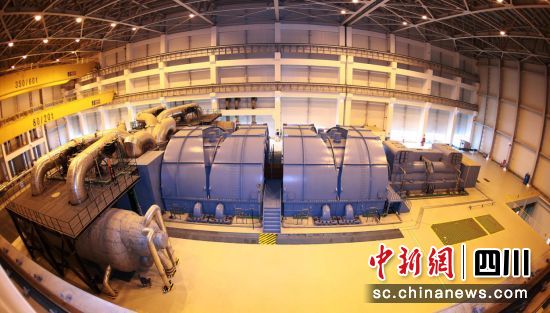 “华龙一号”全球首堆示范工程福清核电汽轮发电机组。ag旗舰厅官网入口电气 供图